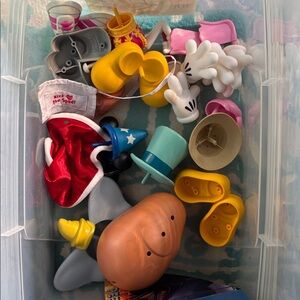Large set of rare Mr Potato Head Parts - mostly Disney